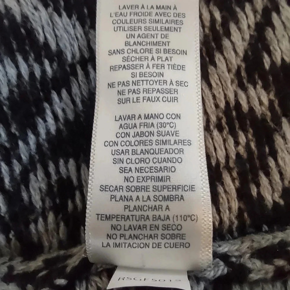 Rafaella women's Small black gray ombre animal print open front cardigan duster - Picture 6 of 6